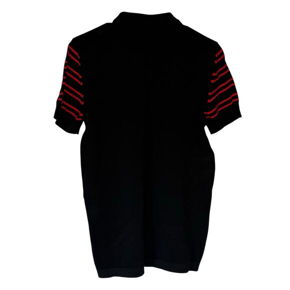 NIKE X Made in Italy AQ0680 Short Sleeve Golf Shirt Polo Black/Red Men's SM NWT - Picture 4 of 6